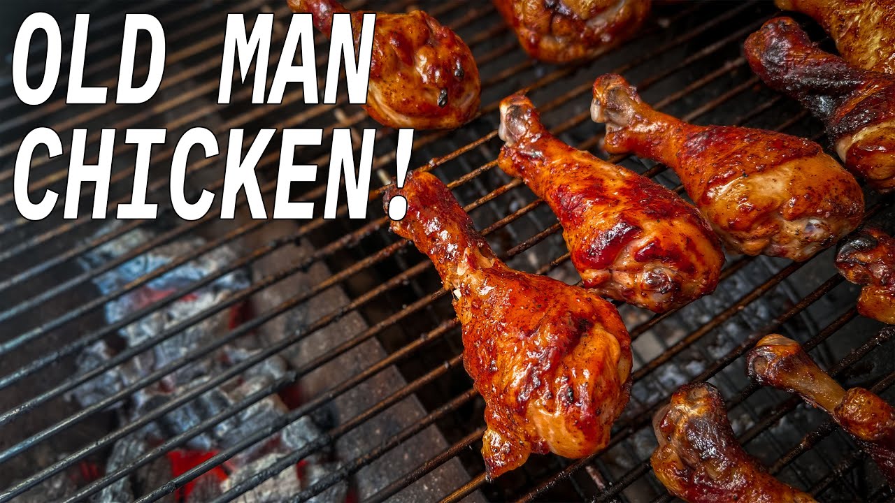 YouTube post by @AshKickinBBQ for ThermoWorks. Caption reads: The Simple Secret For JUICY BBQ Chicken Legs! |....