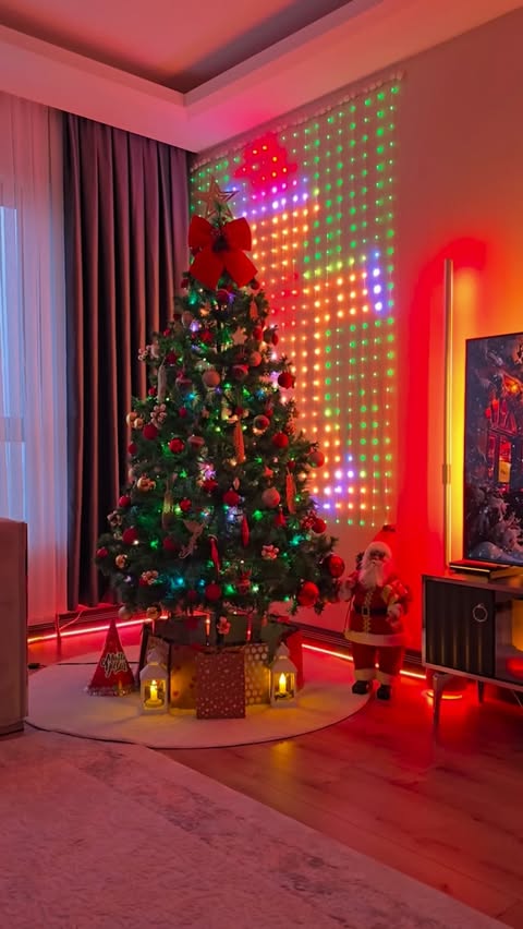 Instagram post by @kaptanmemotv for Govee. Caption reads: Happy New Year . Welcome 2026 with Govee 🎄🎊🪄....