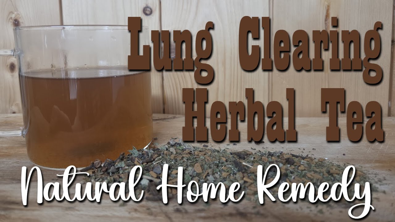 YouTube post by @HomesteadCorner for Wallaby Goods. Caption reads: Lung Clearing Herbal Tea ~ Natural Home  Remedy.