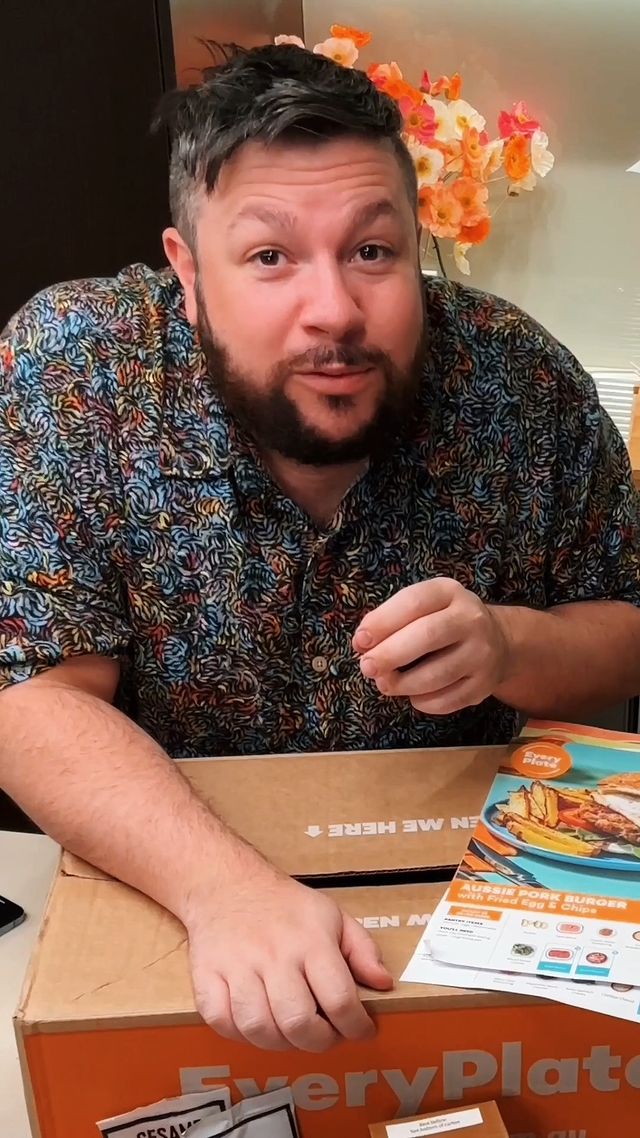 Instagram post by @christianhull for EveryPlate. Caption reads: My after-dinner staple, always. Beforehand though,....