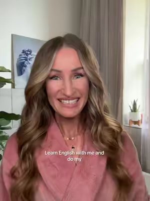 TikTok post by @jillsamericanenglish for Hard Candy. Caption reads: [...] #speakenglish #learnenglish #over40 @Hard....