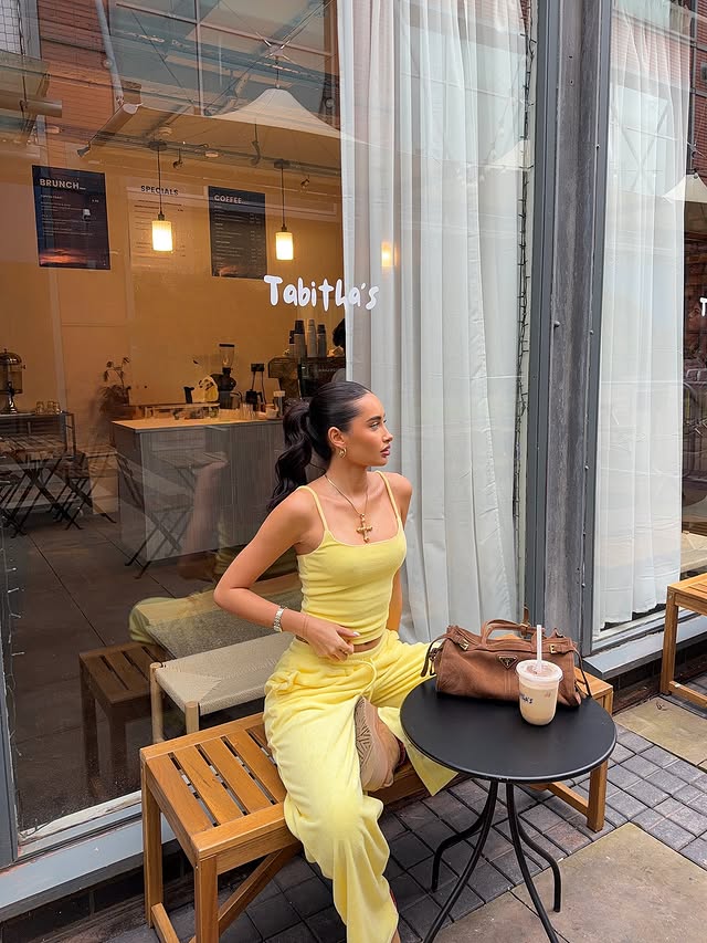 Instagram post by an influencer for White Fox. Caption reads: spring chicky🐣 30% off @whitefoxboutique rn🙂‍↔️....