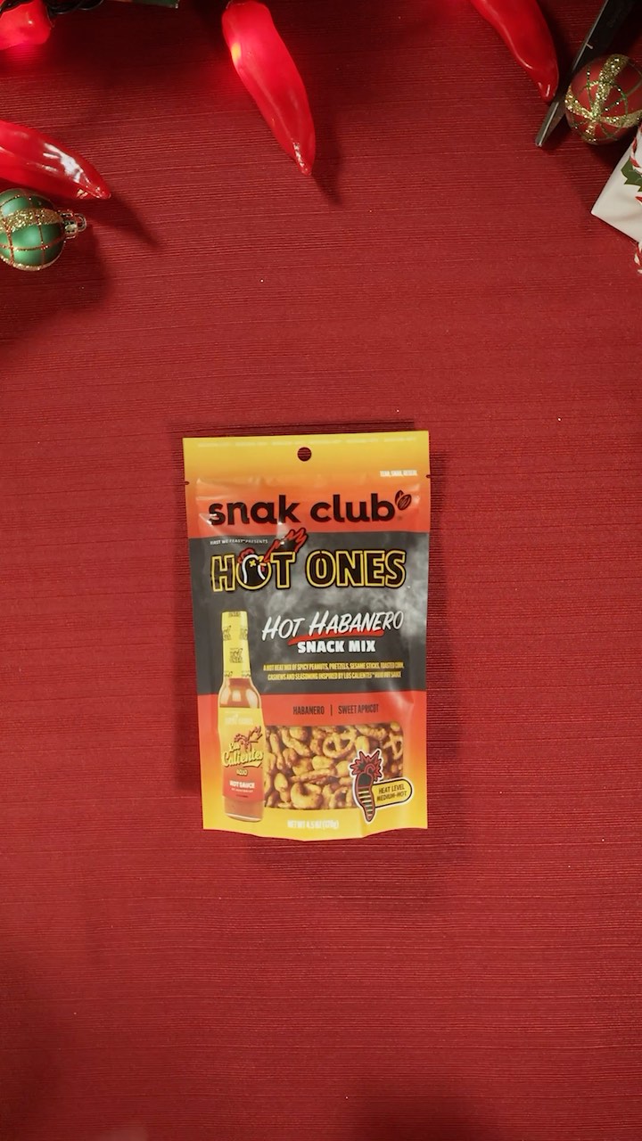 Instagram post by @snakclub for First We Feast. Caption reads: Give the joy of #snaks with @snakclub x @hotones....