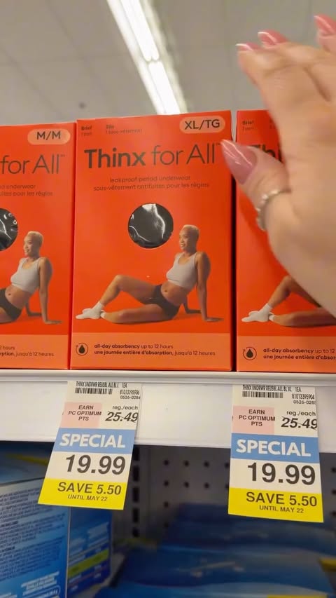 Instagram post by @couponcutiecanada for Shoppers Drug Mart. Caption reads: [...] underwear is on sale right now at Shoppers....