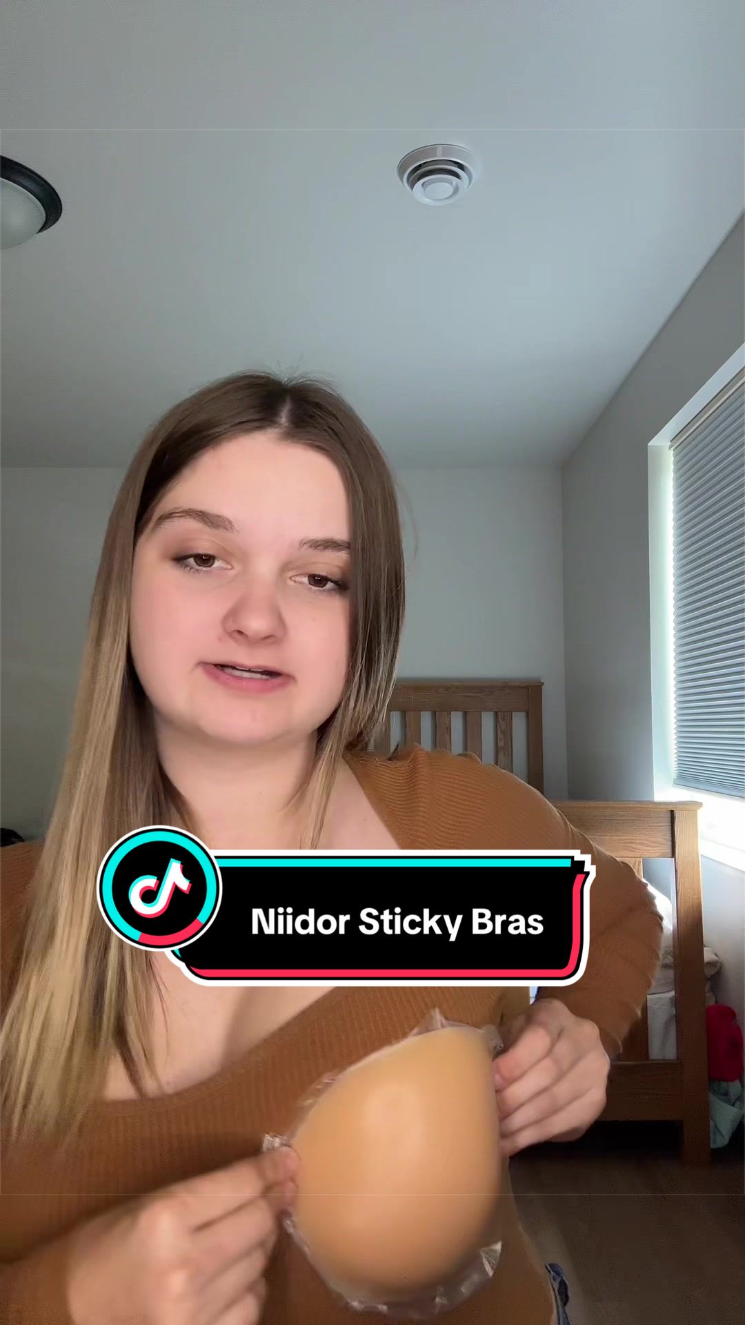 TikTok post by @maddy.sayles for Niidor. Caption reads: Thank you @Niidor Bras #fyp #viral #TikTokShop....