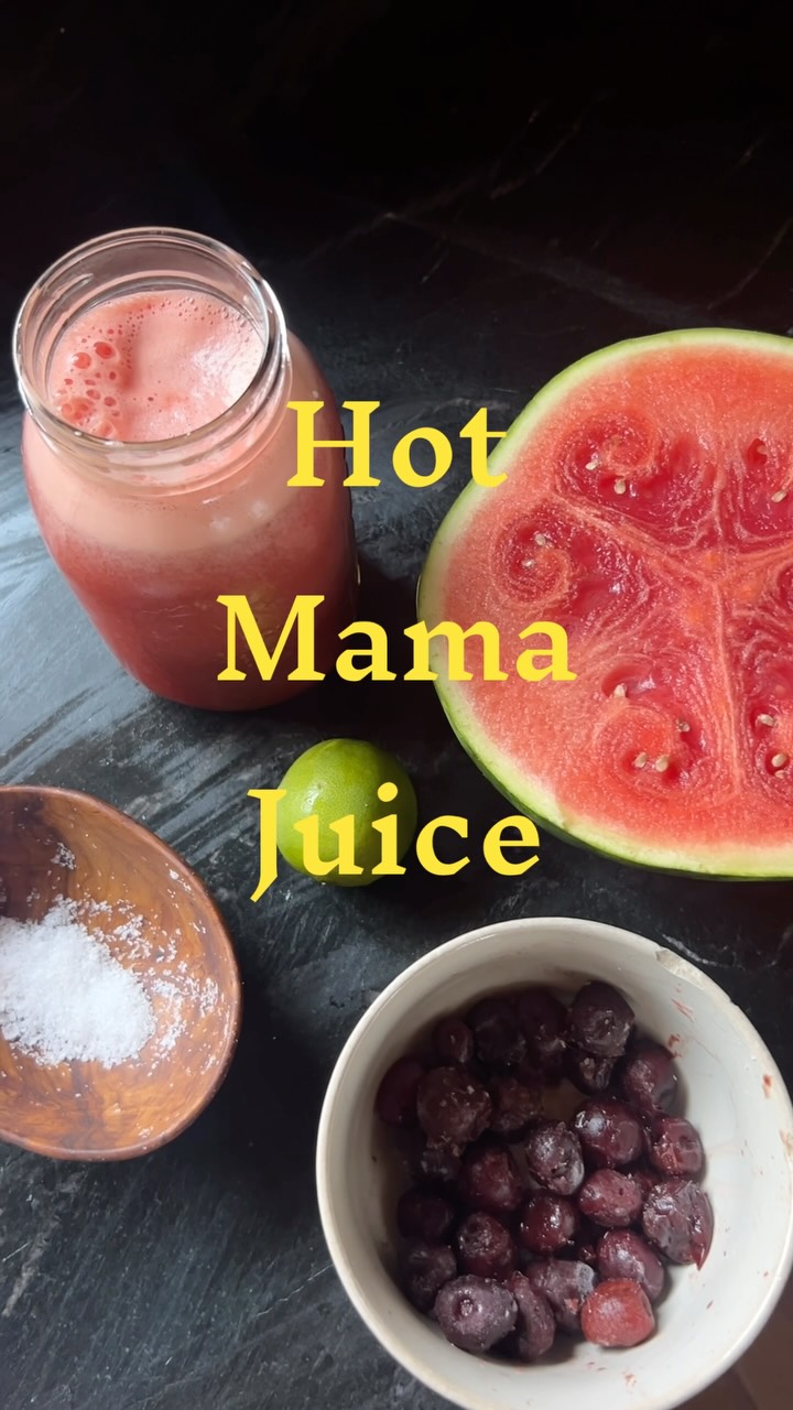 Instagram post by @rohinielyse for Life Extension. Caption reads: RECIPE: HOT MAMA JUICE 🧃This mineral rich,....