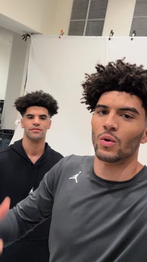 Instagram post by @caydenboozer for State Farm. Caption reads: [...] @cameronboozer & @caydenboozer… 👀🤫....