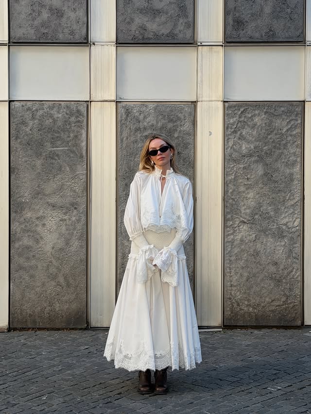 Instagram post by @idaheritier for ZIMMERMANN. Caption reads: it’s officially @zimmermann dress season ✨ #ad.