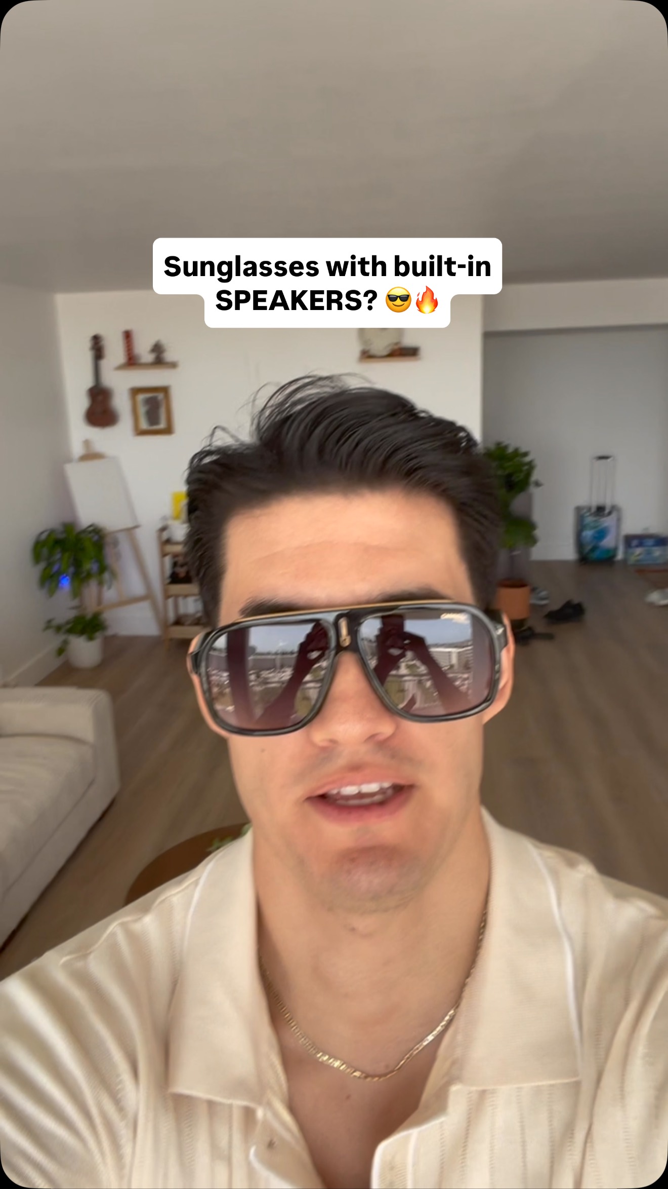 Instagram post by @kenyiofficial for Carrera Eyewear. Caption reads: Smart sunglasses that ACTUALLY look
AMAZING 🕶️....