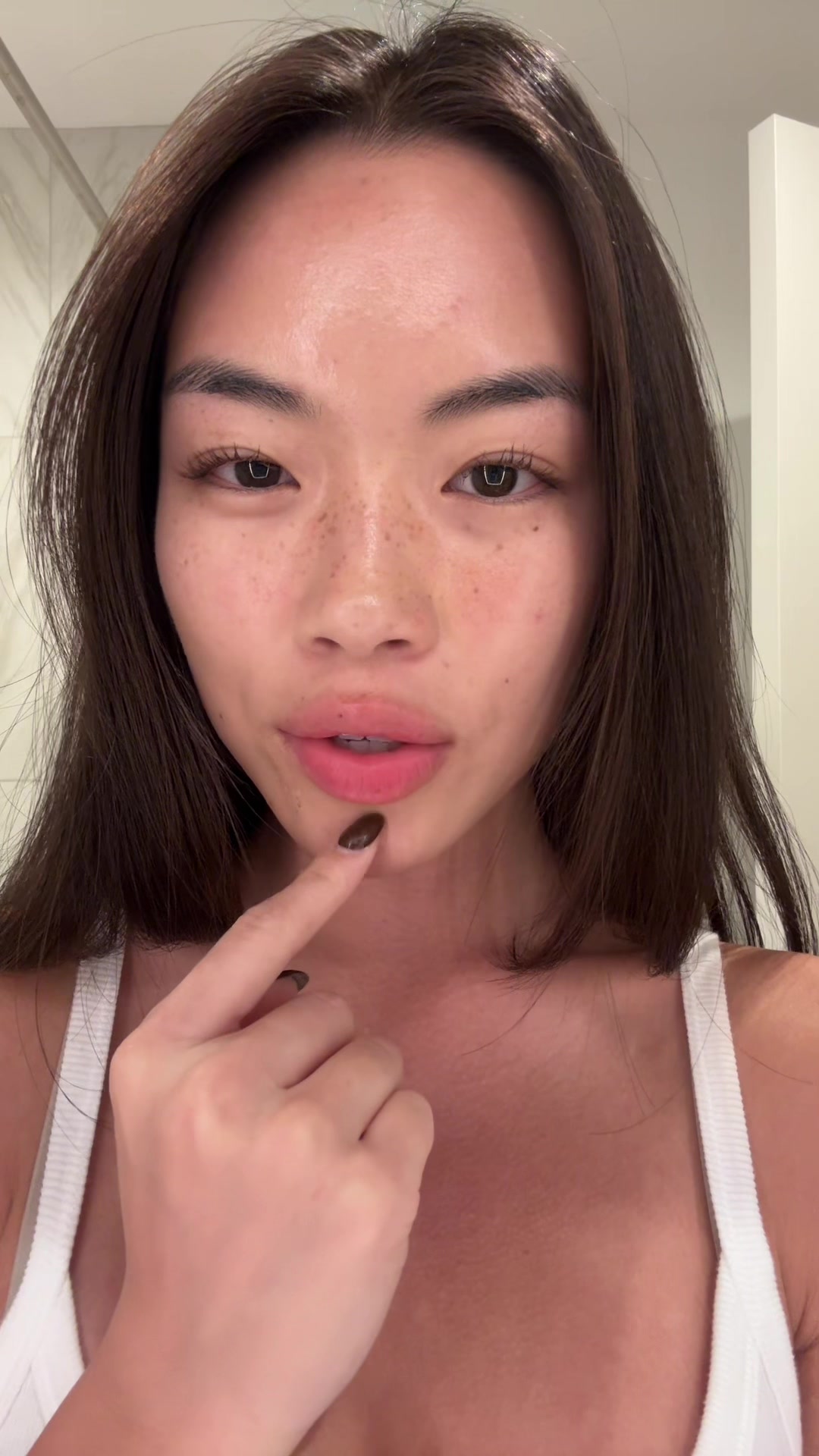 TikTok post by @mvrychen for Origins. Caption reads: The secret recipe to having your makeup stay on....
