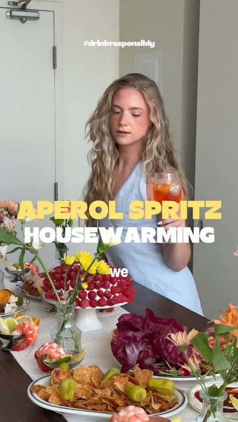 Instagram post by @kathhsmithh for Aperol Spritz. Caption reads: [...] and we built the whole menu around....