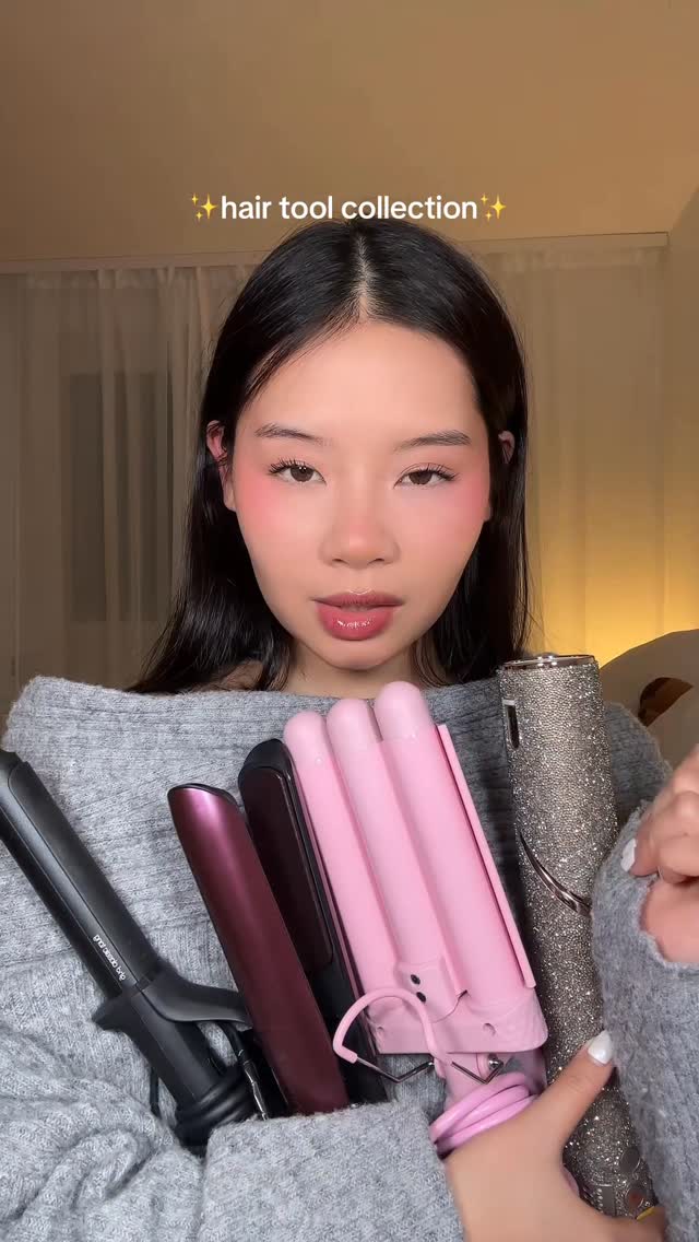 Instagram post by @morveskim for Mermade Hair. Caption reads: Which one is your fav? 🫢✨
Hair tools: 
@ghdhairde....