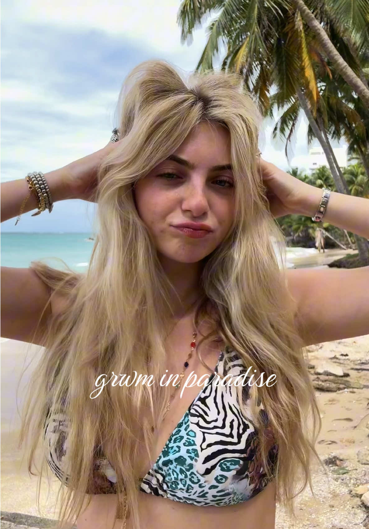 TikTok post by @brielleybelly123 for Frilliance. Caption reads: [...] Roche-Posay @Hard Candy @Tweezerman....