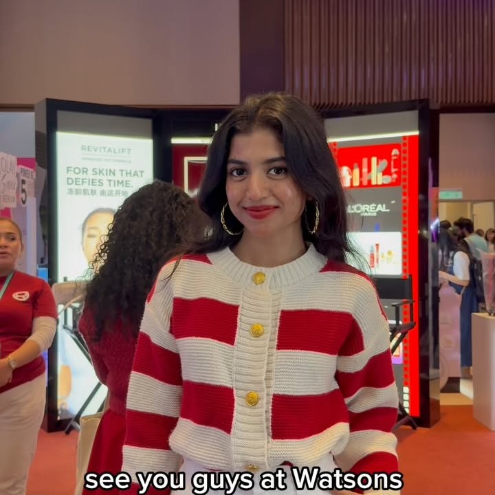 Instagram post by @_rathuu for Watsons. Caption reads: I’m thrilled to be part of the L’Oreal x Watsons....