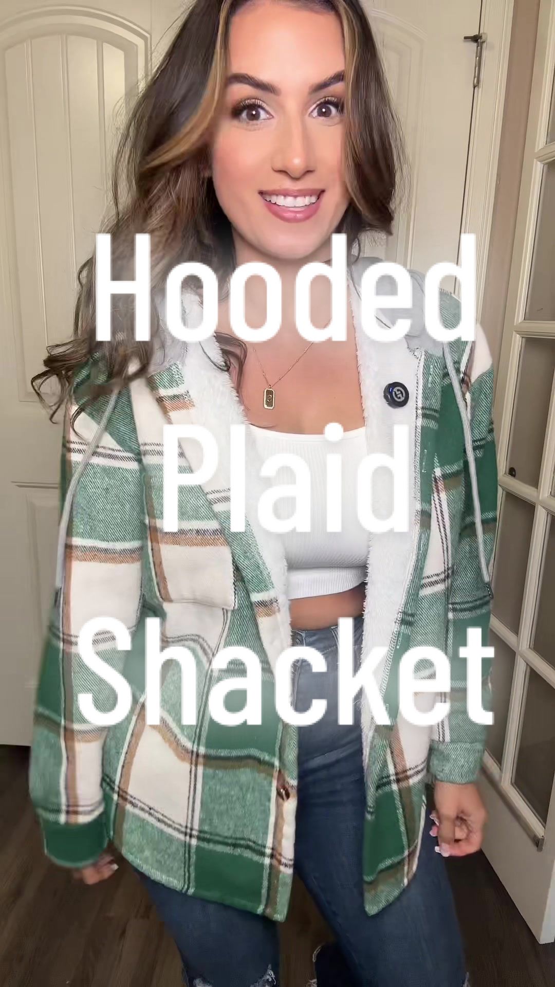 TikTok post by @shop.with.selena for ChicMe. Caption reads: Must have for this fall! Love how fuzzy it is on....