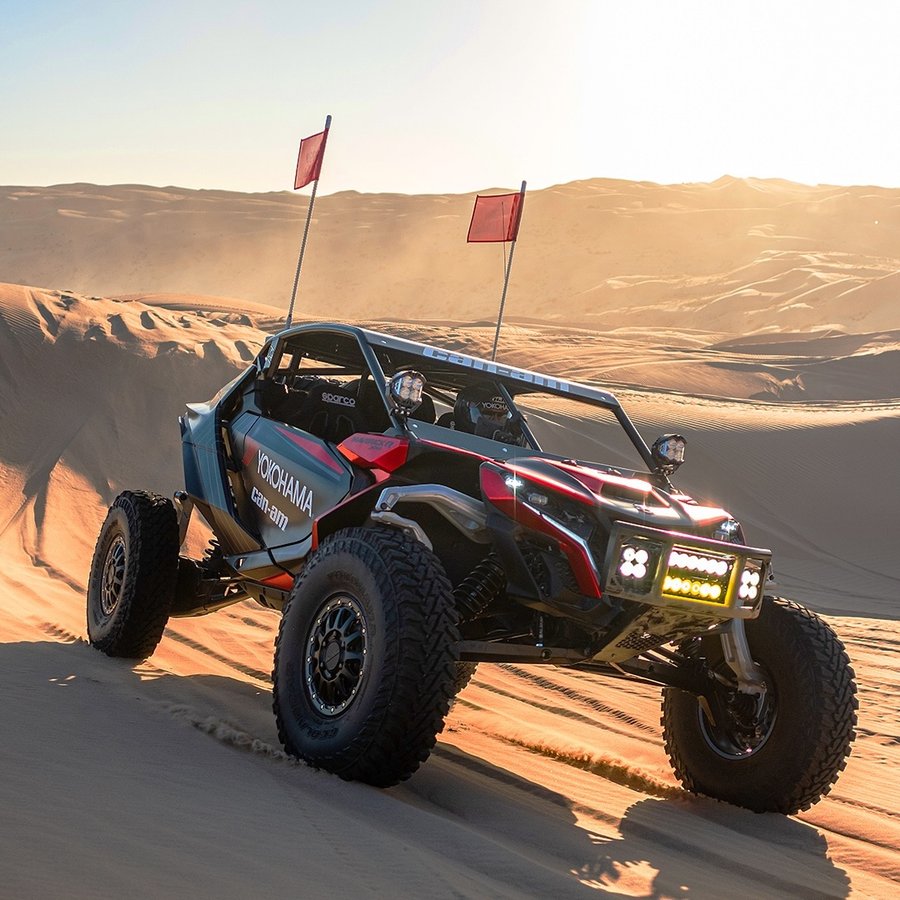 Instagram post by @yokohamatire for Raceline Wheels. Caption reads: The proven GEOLANDAR M/T G003 is now available in....