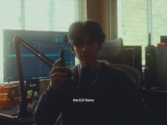 Instagram post by @prodhipo for DJI. Caption reads: after using the Osmo Pocket 3 for the last 4....