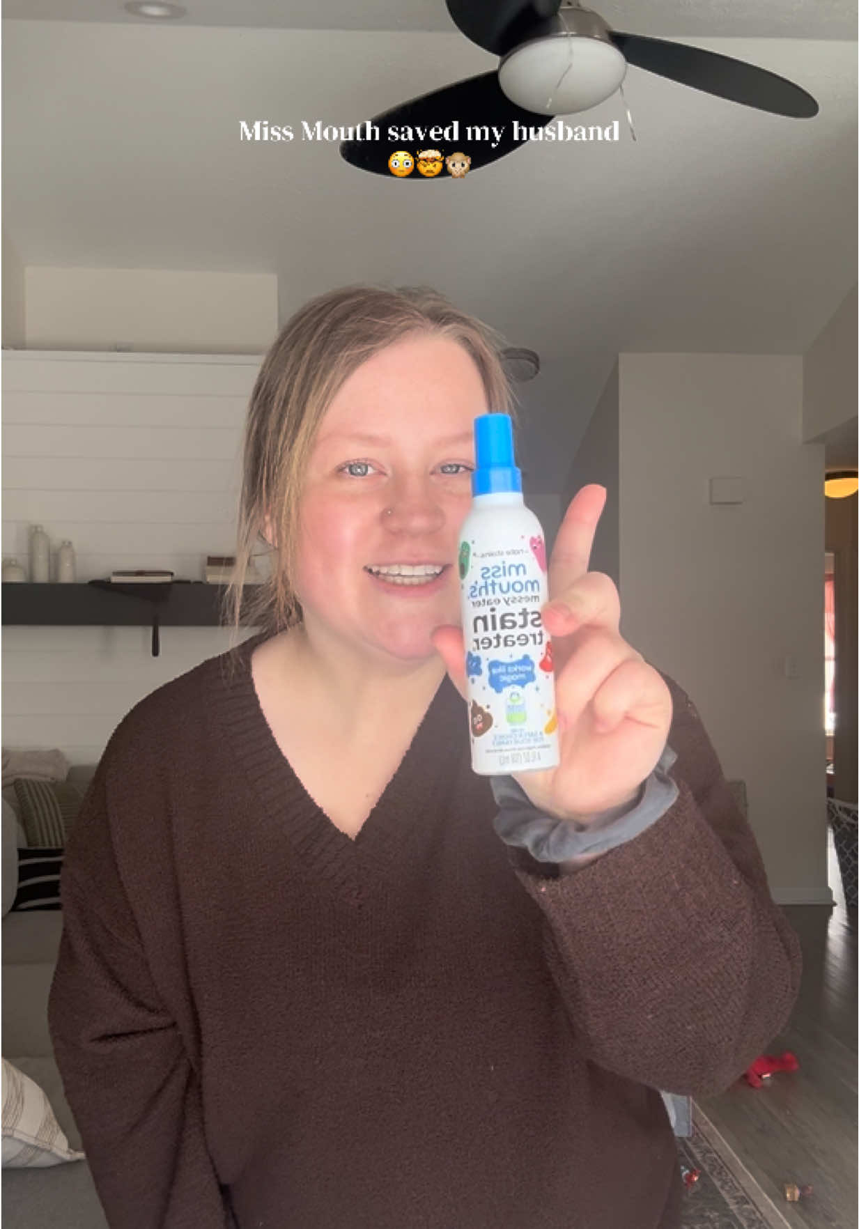 TikTok post by @abigaileverling for Miss Mouths. Caption reads: [...] scared of stains anymore thanks to....