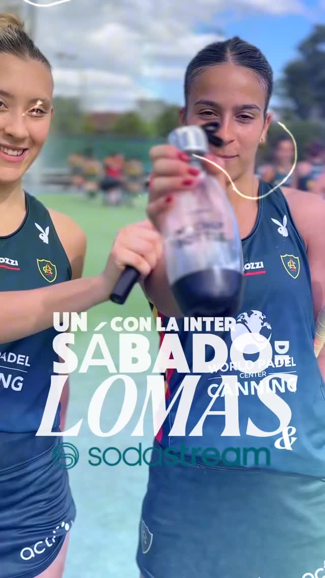 Instagram post by @lomasachockey for SodaStream. Caption reads: @sodastreamarg acompaña a nuestros [...].