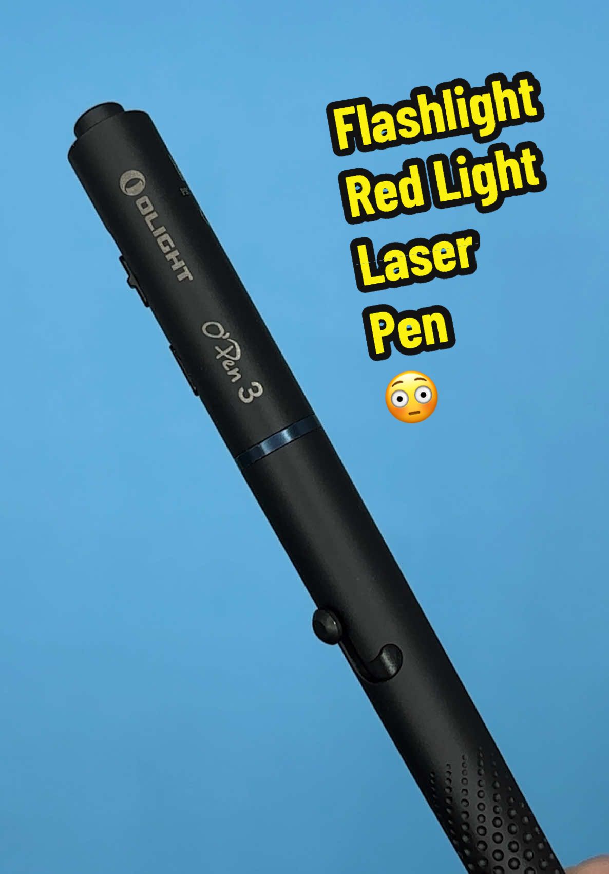 TikTok post by @bladedistrict for Olight. Caption reads: Replying to @Bayarea Tech The OLIGHT O’Pen 3 EDC....