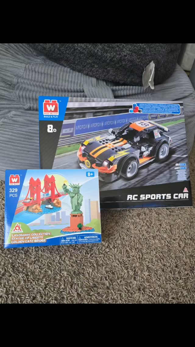 Instagram post by @prince.tyrone.jr for Alpha Toys. Caption reads: Check out our Statue of Liberty and Golden Gate....