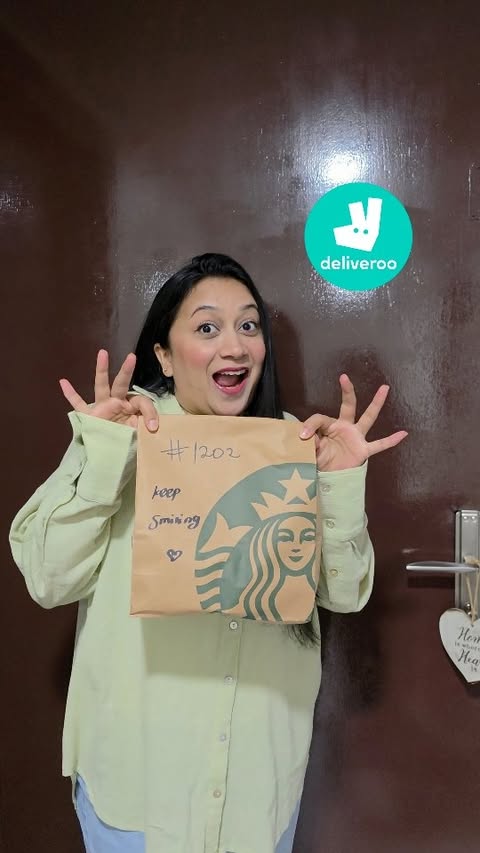 Instagram post by @irsanoman for Deliveroo. Caption reads: [...] available exclusively for delivery on....