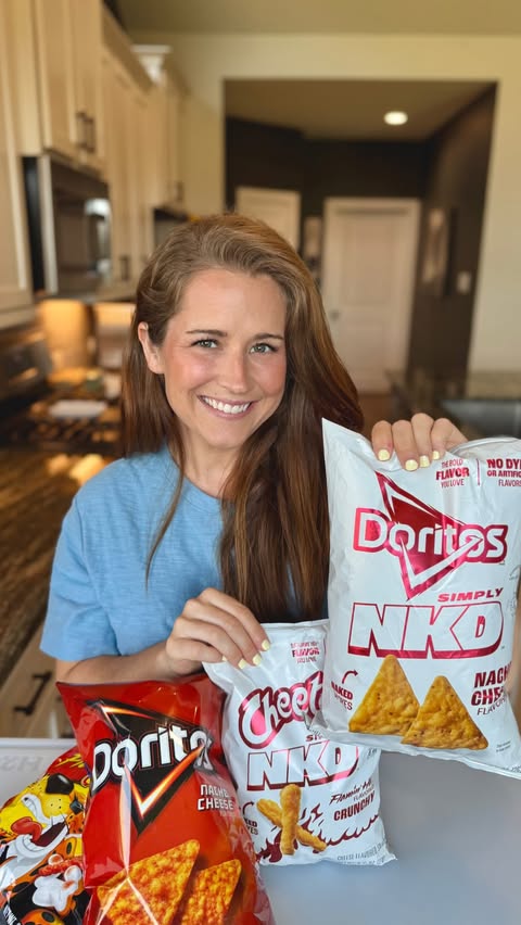 Instagram post by @cookingwithmurph for Cheetos. Caption reads: #ad I tried the new Simply NKD Doritos & Cheetos....
