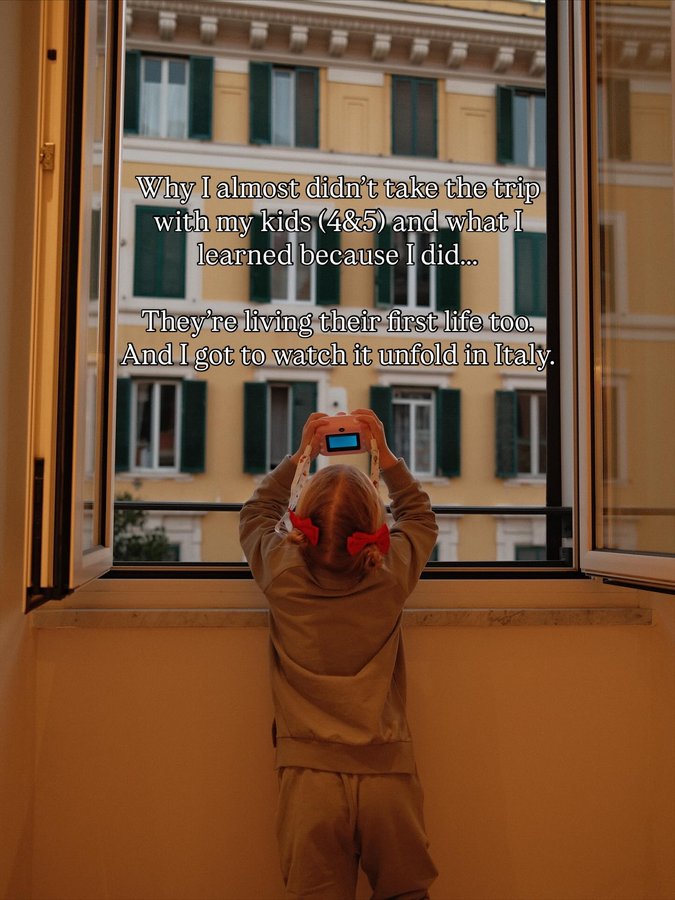 Instagram post by @heyitskayzie for Tourlane. Caption reads: Traveling Italy with my kids wasn’t exactly a....