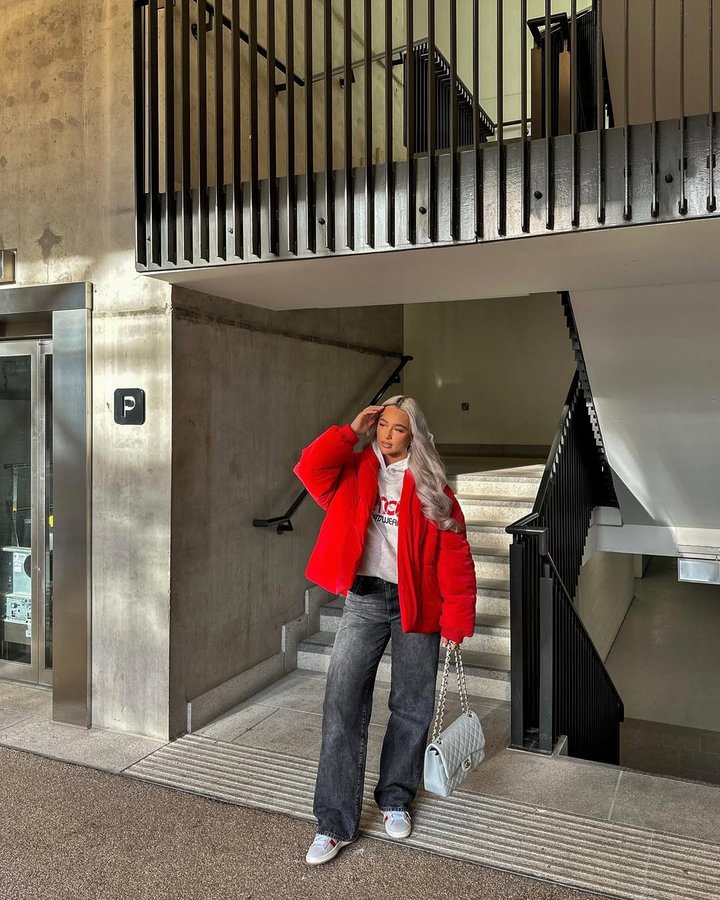 Instagram post by @channonmooney for MISSPAP. Caption reads: colour of the season 🎅🏼.