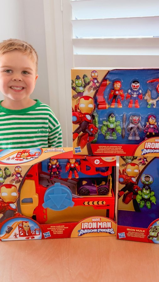 Instagram post by @the_banksfam for The Connect Agency. Caption reads: Come join Iron Man on his latest adventure!....