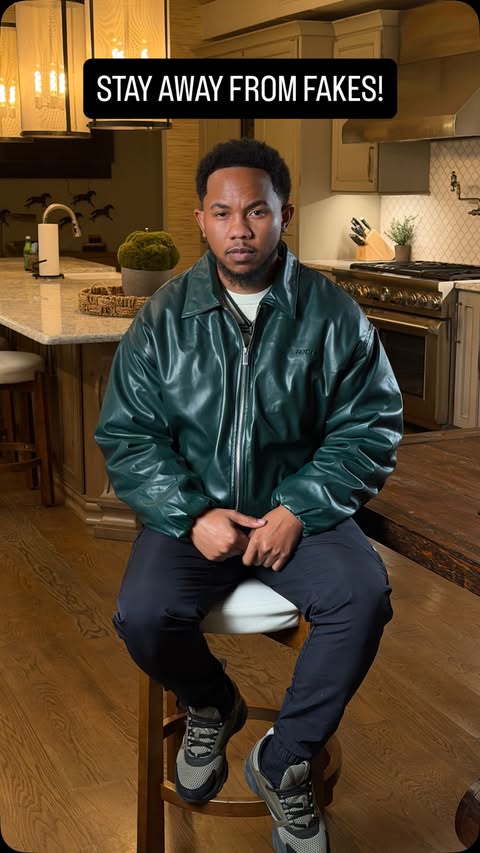 Instagram post by @theojohnsonuk for boohooMAN. Caption reads: Jacket by @boohoomanofficial #ad.