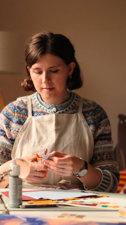 Instagram post by @lauraksayers for Wix. Caption reads: it’s paper? it’s paint? it’s magic? I don't know....