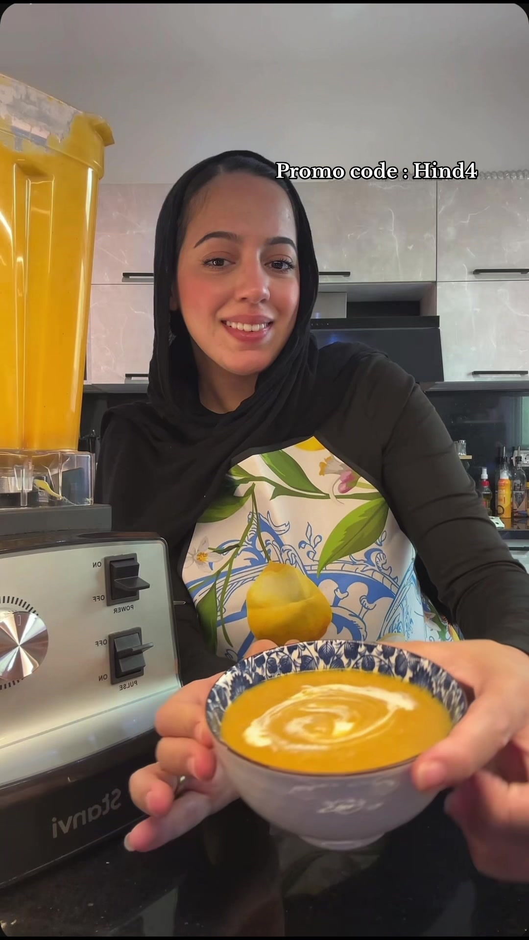 TikTok post by @_hindashraf for Stanvi. Caption reads: @Stanvi  promocode : Hind4.