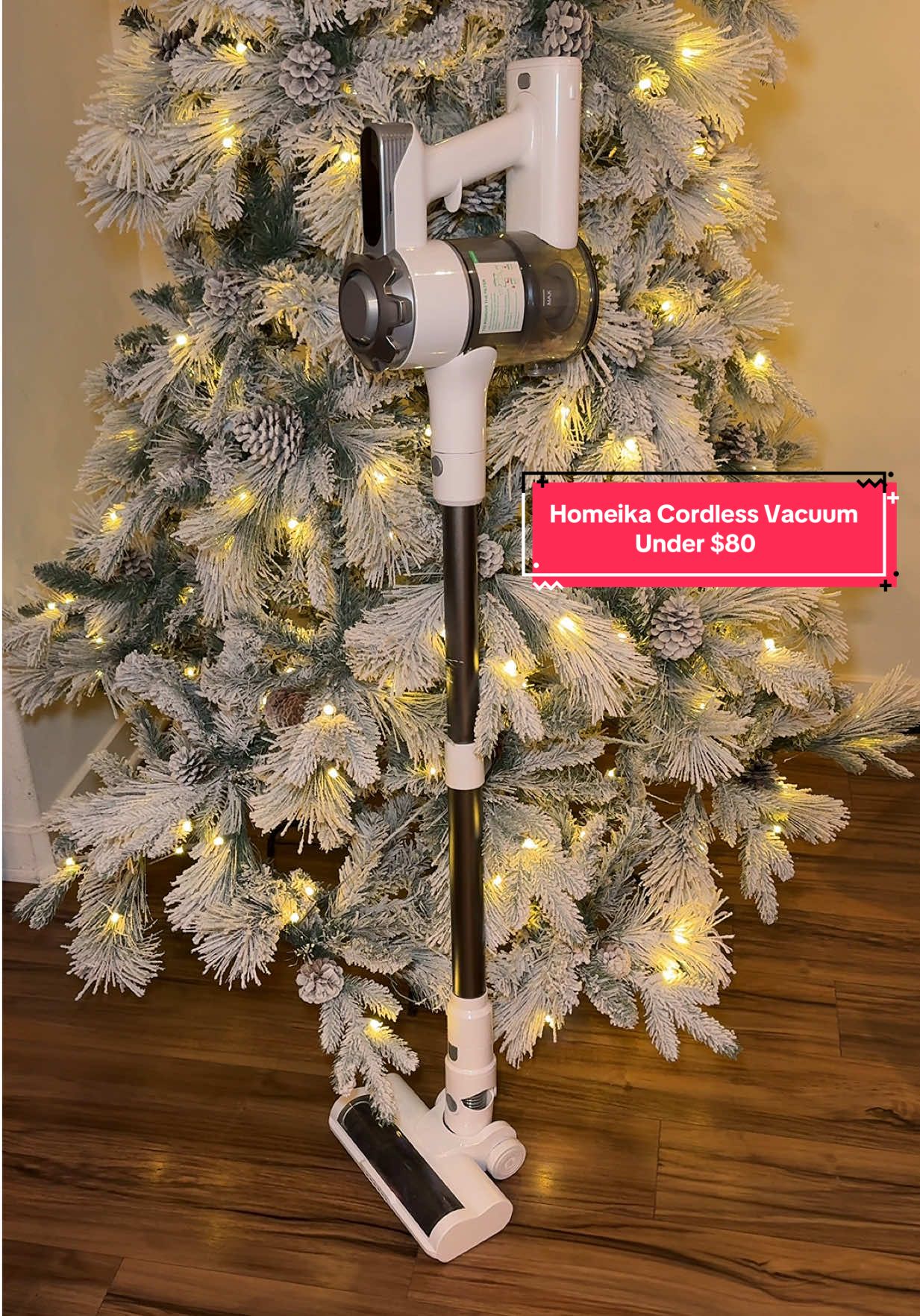 TikTok post by @club.kali94 for Homeika. Caption reads: Sleek, quiet, and so powerful! 🧹✨ The @Homeika US....