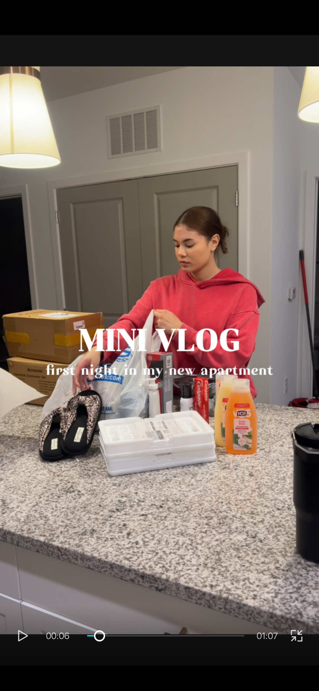 TikTok post by @ttfindswjin for O-Cedar. Caption reads: [...] 🥰 @LaRochePosayUS @Clean Skin Club @O-Cedar....