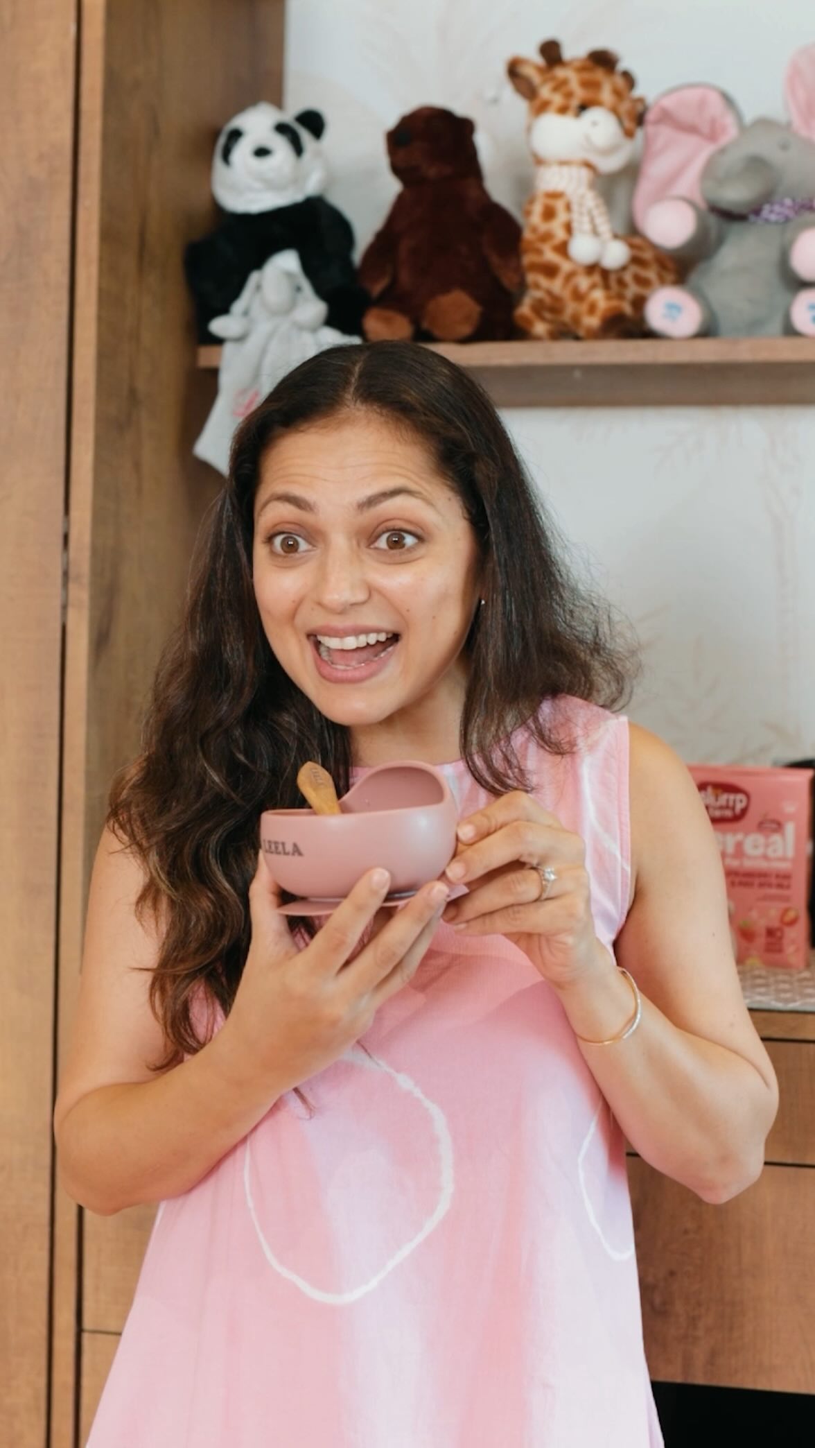 Instagram post by @dhamidrashti for Slurrp Farm. Caption reads: Like many first-time moms, I wanted every meal for....