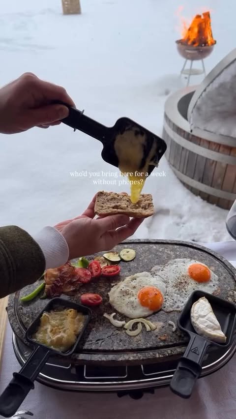 Instagram post by @gypsella for Interior & More. Caption reads: What an experience @uniqchalets 

What’s your....