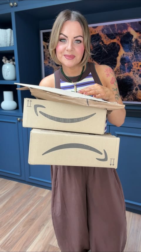 Instagram post by @mama_loves_leopard for STYLINK. Caption reads: I love an @amazonfashioneu haul 🛍️ let me know in....