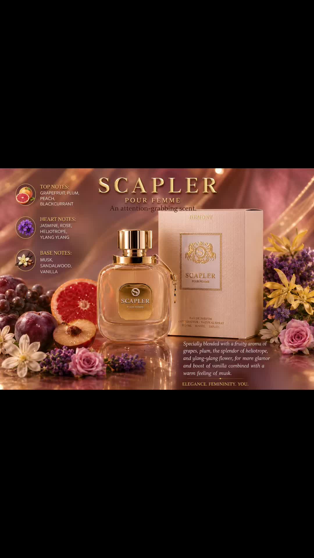 TikTok post by @perfume_queen_ for PerfumeboxUSA. Caption reads: [...] #PerfumeQueen #ScentOfTheDay @perfumeboxusa....