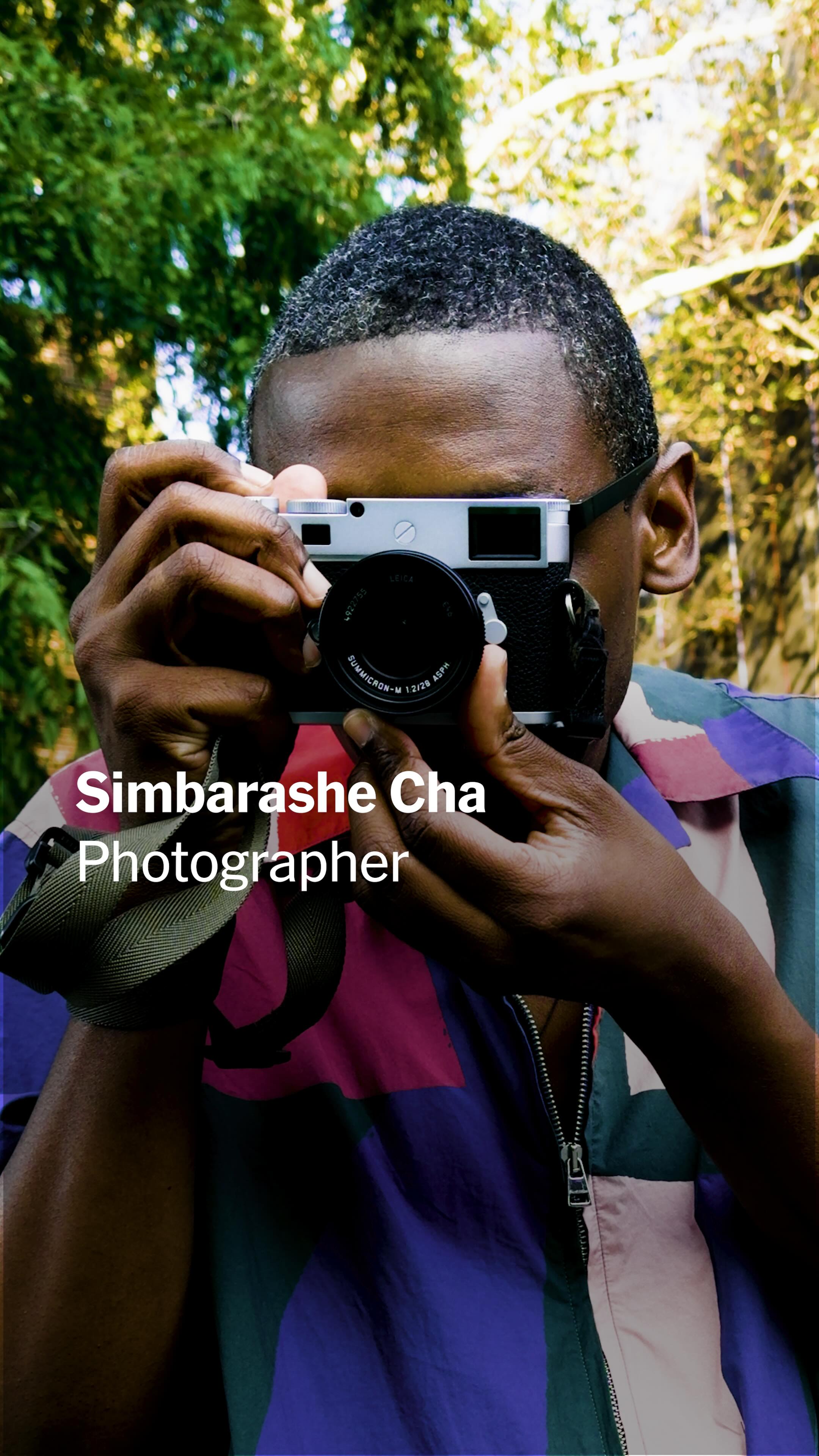 Instagram post by @simbarashecha for NYT Books. Caption reads: For photographer and visual columnist Simbarashe....