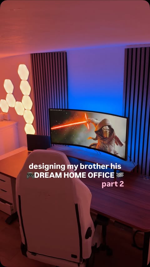 Instagram post by @agenomicsphd for Nanoleaf. Caption reads: [...] transforming the room’s lighting with....