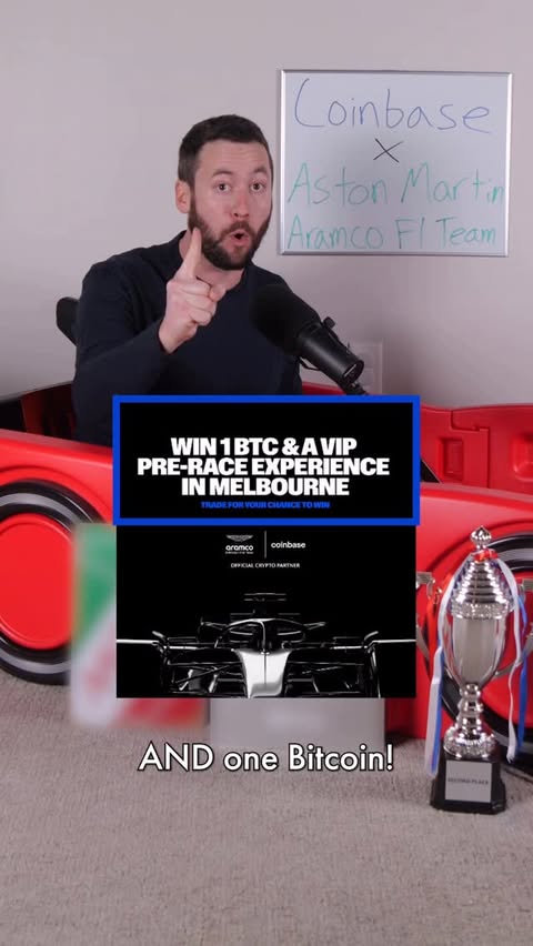 Instagram post by @formulabone for Coinbase. Caption reads: #ad My partner @coinbase is giving you a chance to....