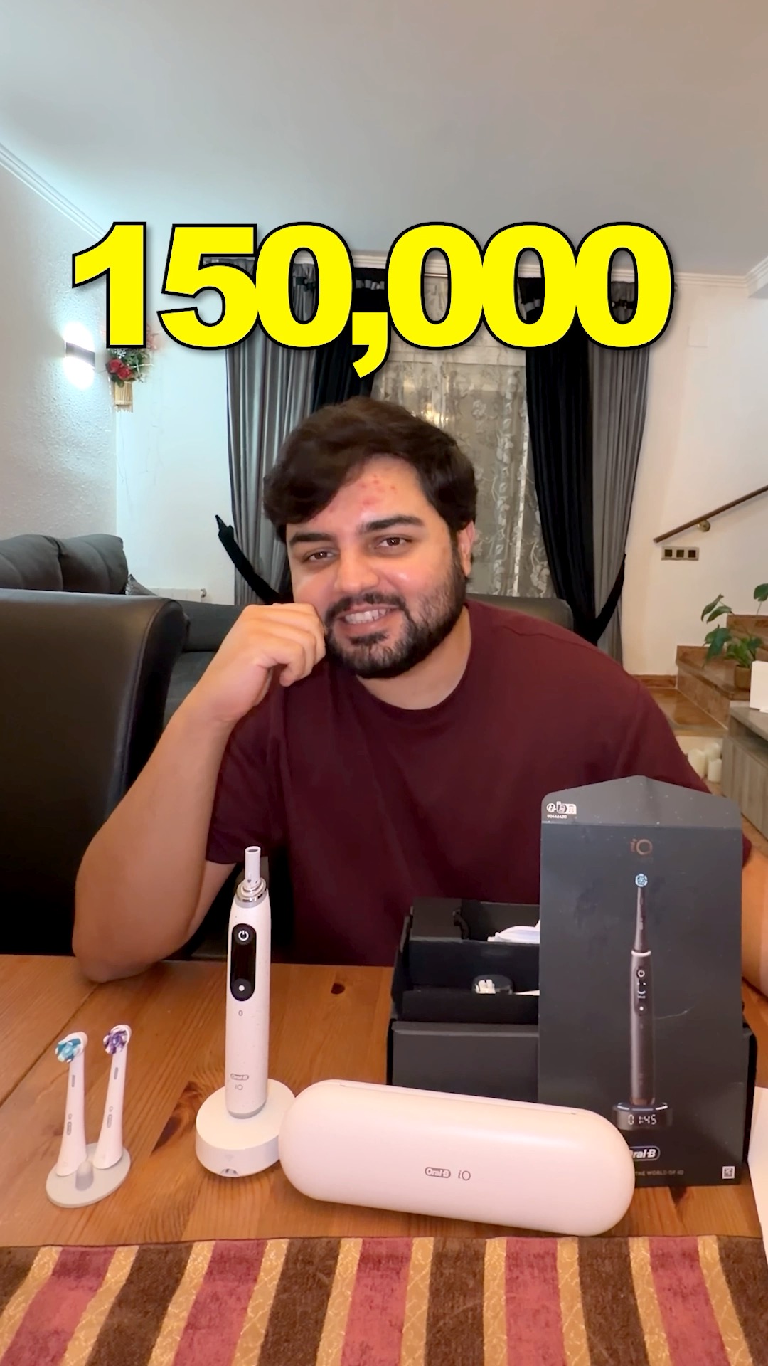 Instagram post by @jamalbadarjb for Oral-B. Caption reads: @oralb  YOU BETTER SPONSOR ME AFTER THAT....