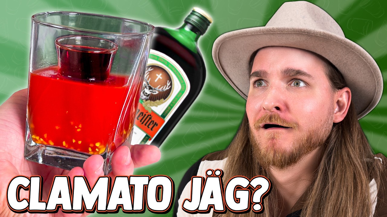 YouTube post by @DokaRyan for Ekster. Caption reads: Testing Crazy Jägermeister Mixes From The Internet.