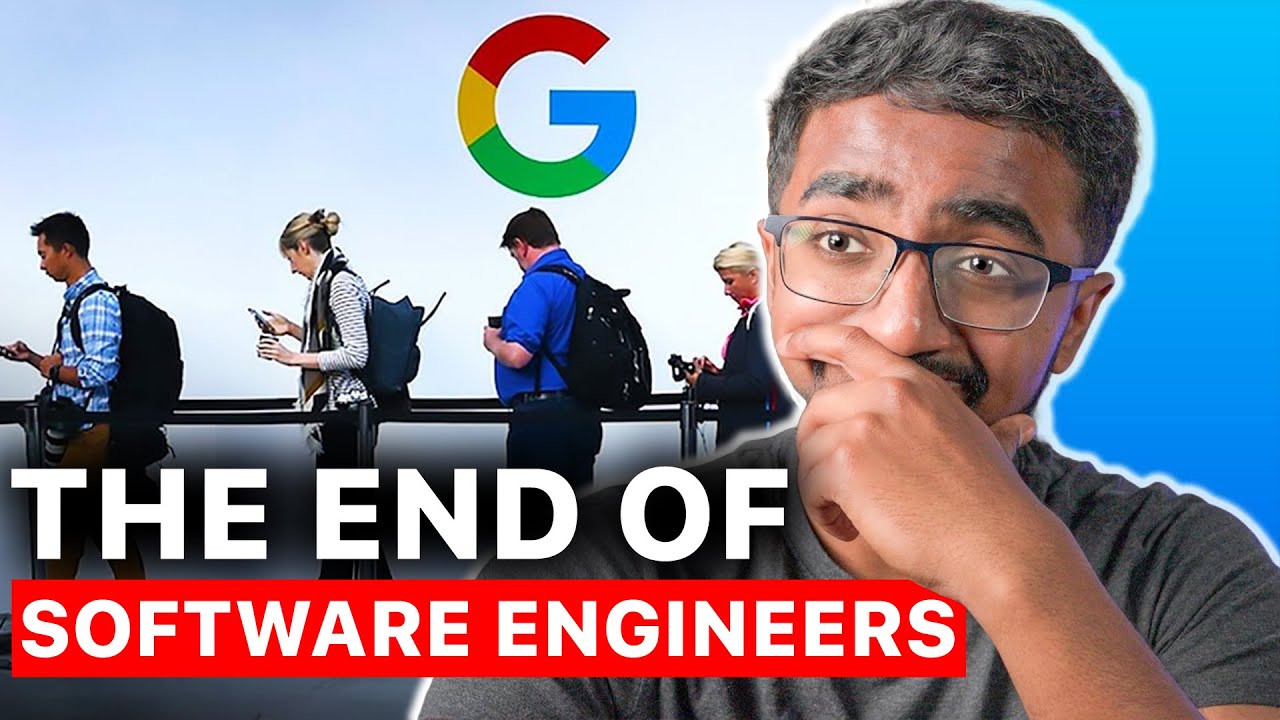 YouTube post by @SajjaadKhader for Thinkific. Caption reads: The CRAZY Expectations For Junior Developers.