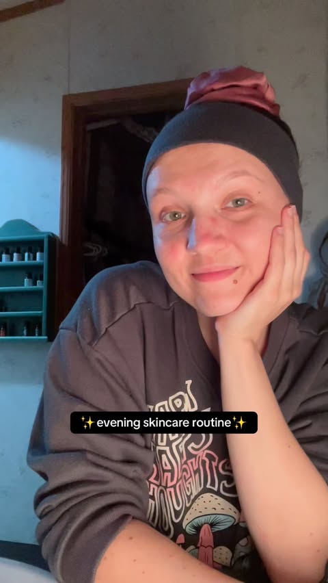 Instagram post by @mamaruppert for Banish. Caption reads: Evening skincare routine with @banishacnescars....