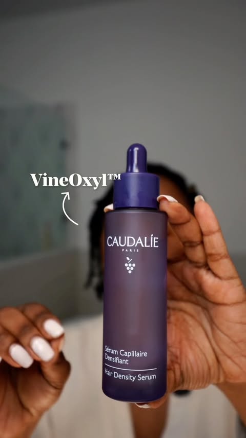 Instagram post by @brownskinderm for Caudalie. Caption reads: #caudaliepartner Age-related hair changes go [...].