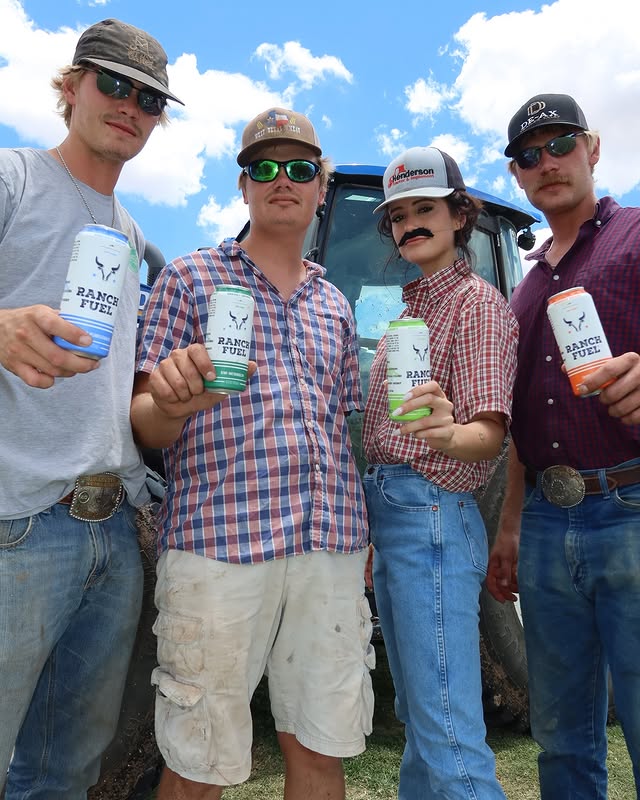 Instagram post by @westerngringa for Ranch Fuel. Caption reads: [...] the boyz, always fueling the farm with....