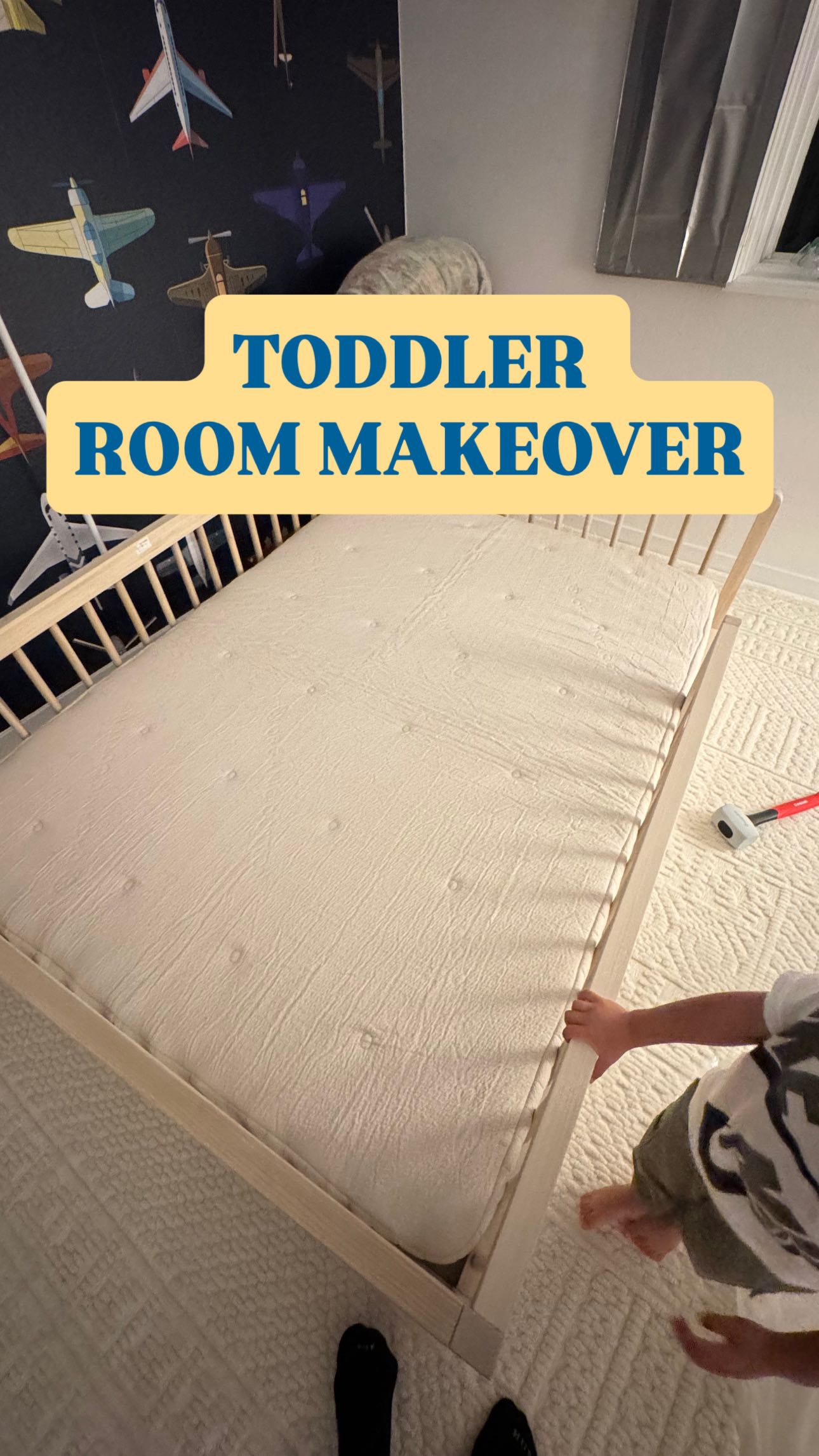 Instagram post by @pujatailorkhan for Avocado Green Mattress. Caption reads: ROOM MAKEOVER?! 🥹🤩

my bubba spends a lot of....