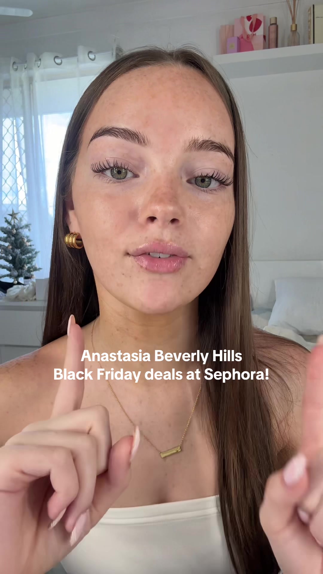 TikTok post by @ciaralillyyy for Anastasia Beverly Hills. Caption reads: Don’t miss ABH black friday sale at sephora! 30%....